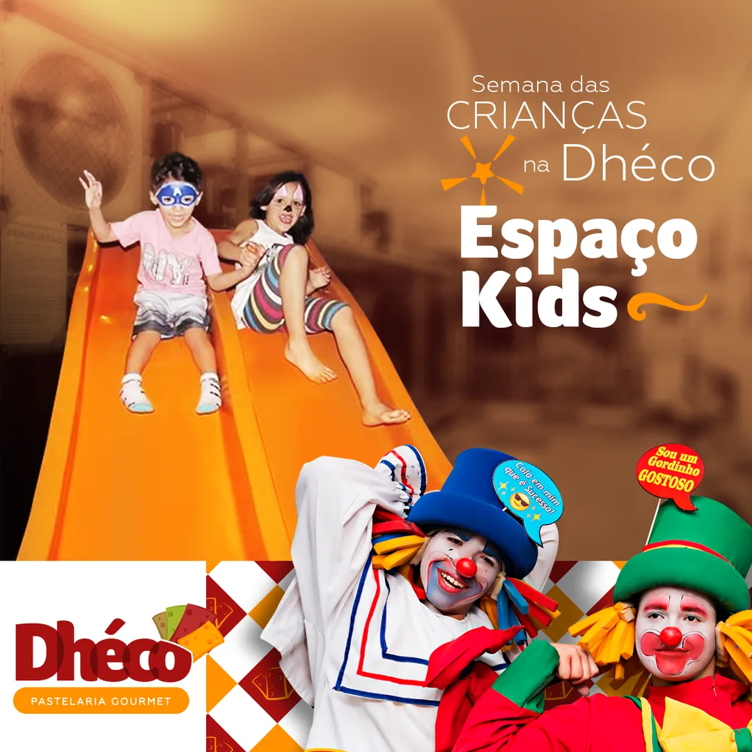 Peça sobre o Espaço Kids — Dhéco Pastelaria