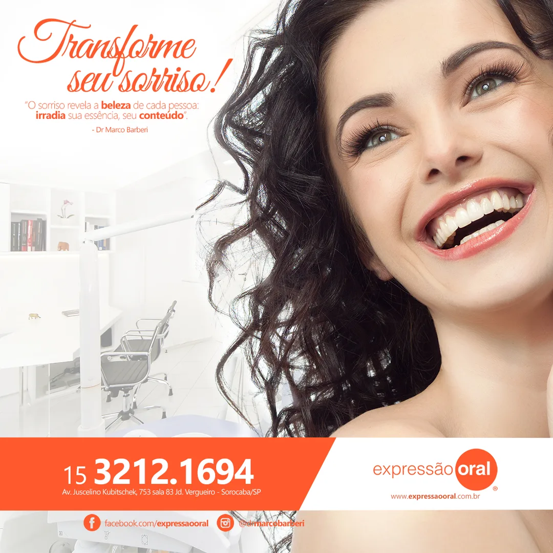 Peça "Transforme seu sorriso" — Expressão Oral