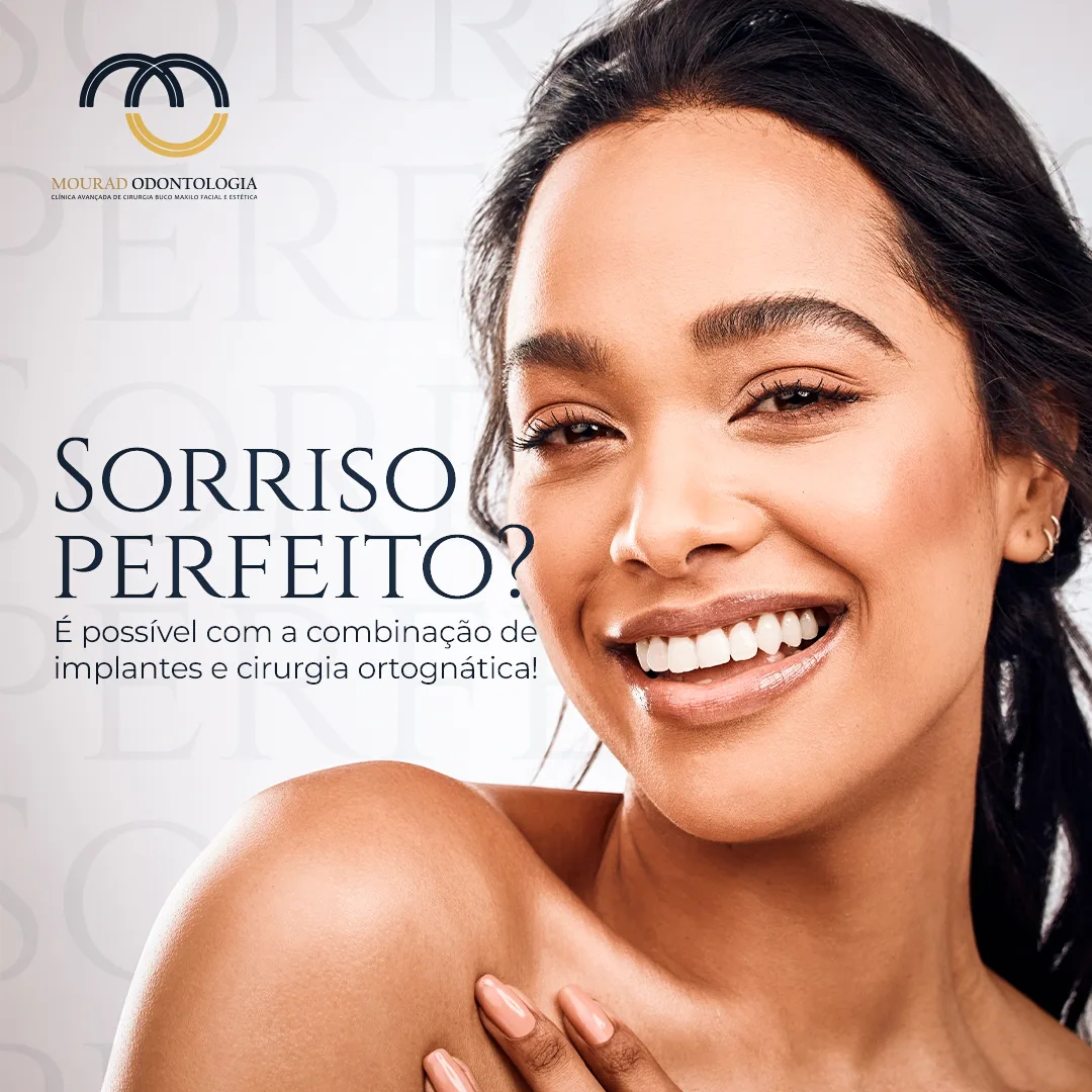 Post sobre implantes com cirurgia ortognática — Mourad Odontologia