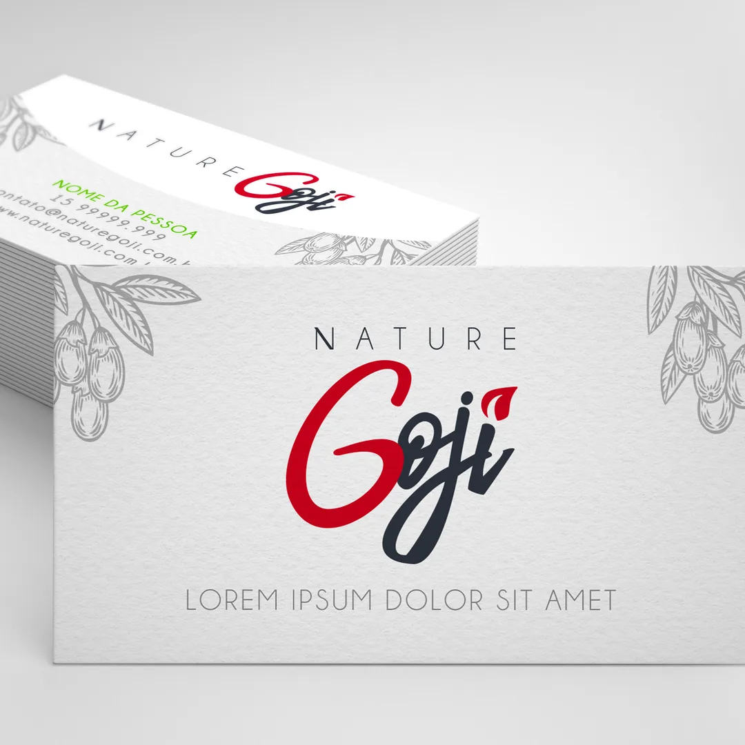 Cartão de visita — Nature Goji