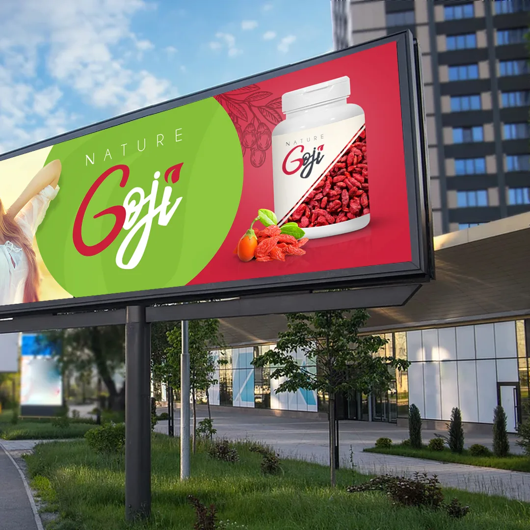 Mockup de outdoor — Nature Goji