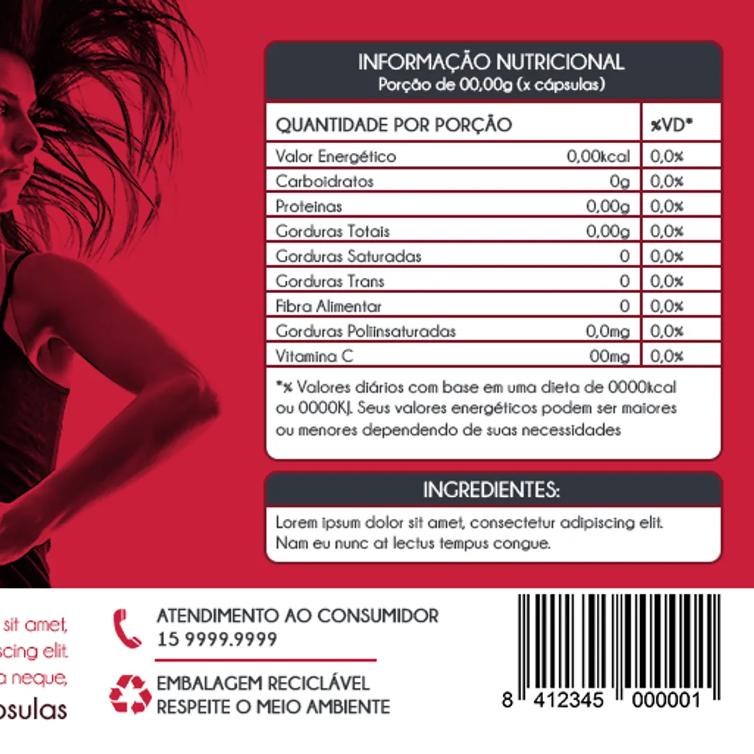 Rótulo do produto — Nature Goji