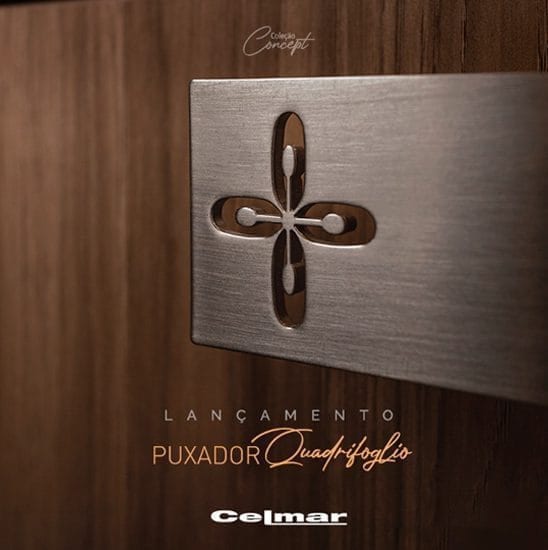 Criado por designers inspirados nas últimas tendências italianas, o novo puxador possui em sua forma nosso logo Quadrifoglio.